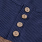 Color Block Spliced Lace Buttoned Tee