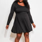 White Birch Missing Link Full Size Long Sleeve Dress