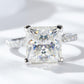 5.52 Carat Moissanite Side Stone Ring