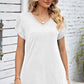 V-Neck Twisted Short Sleeve T-Shirt