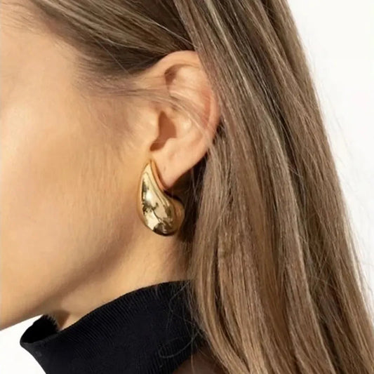 Chunky Dome Drop Earrings