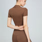 Short Sleeve Cropped Sports Top