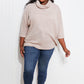 CY Fashion Leaves are Changing Full Size Cowl Neck Sweater