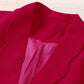 Double-Breasted Shawl Collar Blazer with Pockets