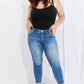 Vervet by Flying Monkey Never Too Late Full Size Raw Hem Cropped Jeans