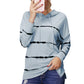 Tie Dye Striped Drop Shoulder Hoodie