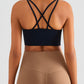 Chic Start Crisscross Back Sports Bra