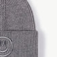 Smiley Face Rib-Knit Beanie