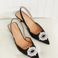 WeeBoo Glam and Go Rhinestone Buckle Sling-Backs