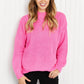 Davi & Dani Camera Ready Full Size Mock Neck Sweater