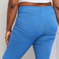 YMI Jeanswear Kate Hyper-Stretch Full Size Mid-Rise Skinny Jeans in Electric Blue