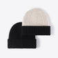 Contrast Cable-Knit Cuffed Beanie