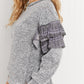 Sugarfox For Lovers Full Size Paisley Ruffle Top