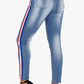 Side Stripe Skinny Jeans