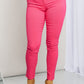 YMI Jeanswear Kate Hyper-Stretch Full Size Mid-Rise Skinny Jeans in Fiery Coral