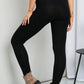 Zenana Ready to Roll Full Size Wide Waistband Pocket Leggings in Black