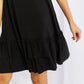 Zenana Head Over Heels Full Size Sleeveless Ruffle Hem Dress