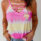 Tie-Dye Strappy Neck Tank