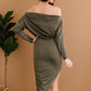 Dress Day New York Chic Ruched Bodycon Dress