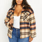 CY Fashion Crushing on Fall Full Size Plaid Shacket