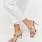 Cape Robbin Printed Studded Stiletto Heels in Pink