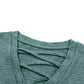 Strap Detail V-Neck Tee