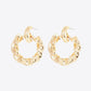 Twisted Zinc Alloy Drop Earrings