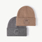 Smiley Face Rib-Knit Beanie