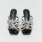 Cape Robbin Triple Bow Detail Heels in Black