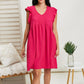 Cotton Bleu Pure Bliss Full Size Ruffle Sleeve Dress